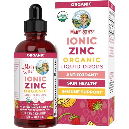 MaryRuth's Bioaktives flüssiges Zink für Kinder und Erwachsene – Immunsystem-Unterstützung, Hautgesundheit, Antioxidans, Vegan, Ohne Zucker, Glutenfrei, 118 ml