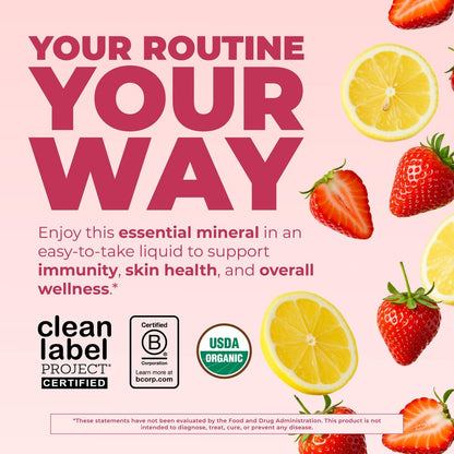 MaryRuth's Bioaktives flüssiges Zink für Kinder und Erwachsene – Immunsystem-Unterstützung, Hautgesundheit, Antioxidans, Vegan, Ohne Zucker, Glutenfrei, 118 ml