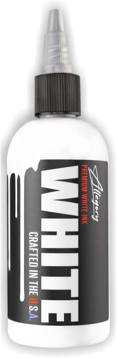 Allegory Tattoo Ink – Weiß, Premium weiße Tattoo Farbe, ideal zum Mischen, Schattieren und Hervorheben, glattes, gleichmäßiges Pigment, veganfreundlich, organische Tinte, hergestellt in den USA, 60 ml