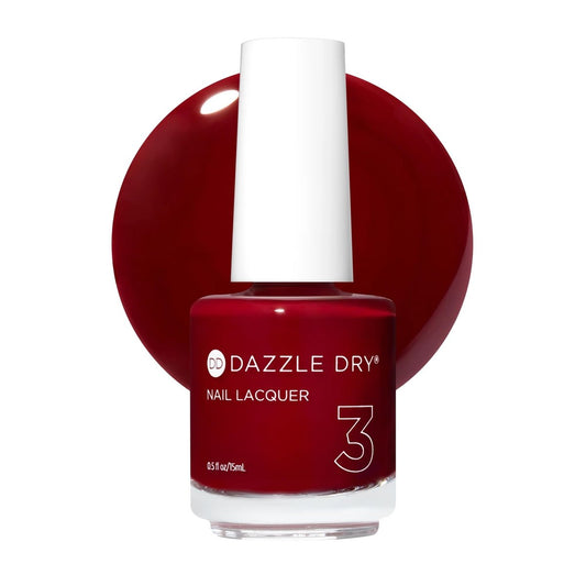 Dazzle Dry Nagellack (Schritt 3) - C.E.O. - Tiefes Weinrot, volle Deckkraft, cremig (15 ml)