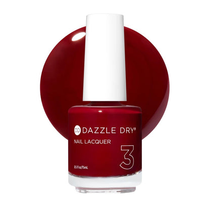 Dazzle Dry Nagellack (Schritt 3) - C.E.O. - Tiefes Weinrot, volle Deckkraft, cremig (15 ml)