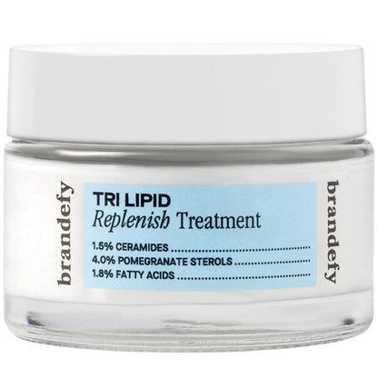 Brandefy Tri Lipid Replenish Treatment – 1,5 % Ceramide, 4,0 % Sterole, 1,8 % Fettsäuren – Peptid-Feuchtigkeitscreme, hydratisierende Gesichtscreme, hergestellt in den USA (1,6 Unzen)