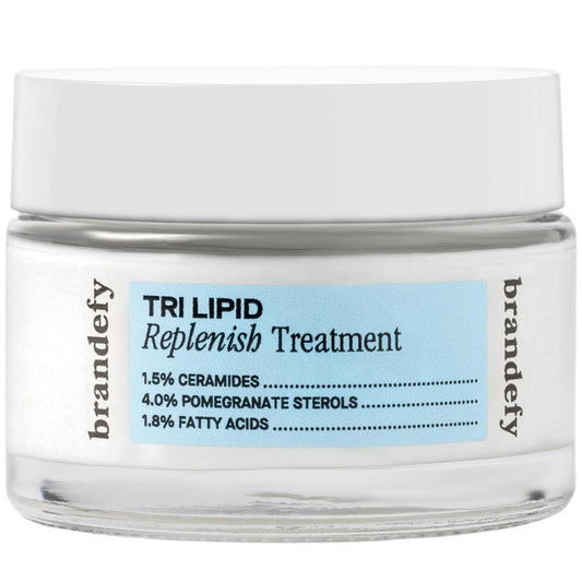Brandefy Tri Lipid Replenish Treatment – 1,5 % Ceramide, 4,0 % Sterole, 1,8 % Fettsäuren – Peptid-Feuchtigkeitscreme, hydratisierende Gesichtscreme, hergestellt in den USA (1,6 Unzen)