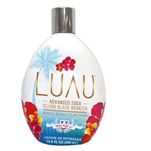 Tan Asz U Luau Advanced 200X Island Black Bronzer Dunkle Bräunungslotion für Sonnenbänke 13,5 Fl Oz