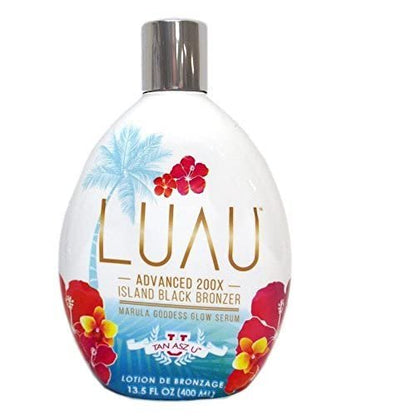 Tan Asz U Luau Advanced 200X Island Black Bronzer Dunkle Bräunungslotion für Sonnenbänke 13,5 Fl Oz