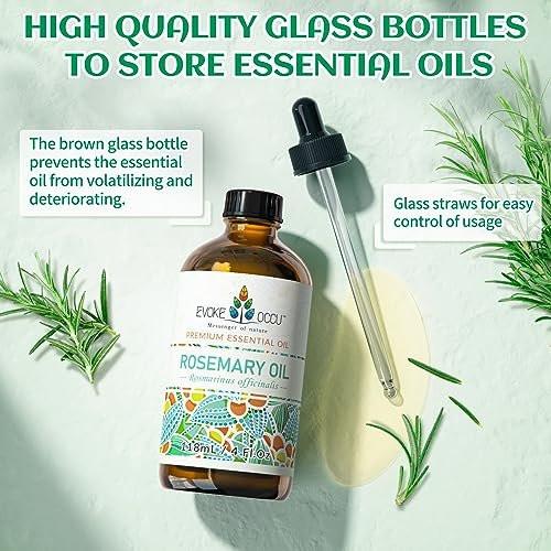 EVOKE OCCU Rosmarinöl für Haarwachstum, pflegende Kopfhaut, gegen Haarausfall und Schuppen – 118 ml