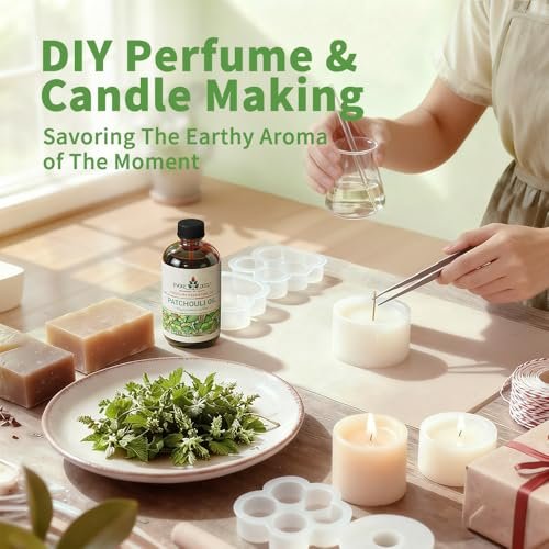 EVOKE OCCU Patchouli Ätherisches Öl für Diffuser, Hautduft, DIY Kerzen- und Seifenherstellung - 118 ml