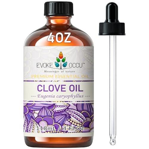 EVOKE OCCU Nelkenöl für Zähne und Zahnfleisch – Mundpflege, Zahnschmerzlinderung & frischer Atem – DIY Mundspülung – 118 ml