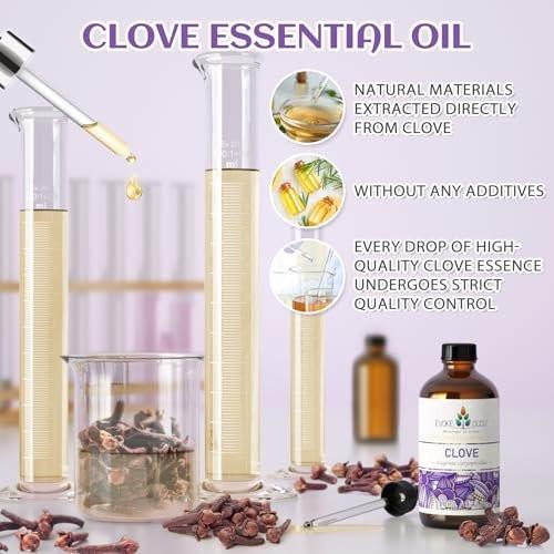 EVOKE OCCU Nelkenöl für Zähne und Zahnfleisch – Mundpflege, Zahnschmerzlinderung & frischer Atem – DIY Mundspülung – 118 ml