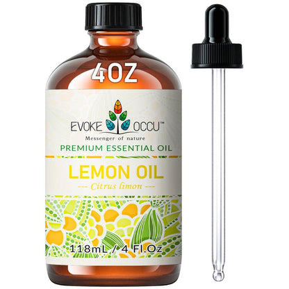 EVOKE OCCU Zitronen-Ätherisches Öl für reinigende Haut, Diffuser, Massage - 118 ml