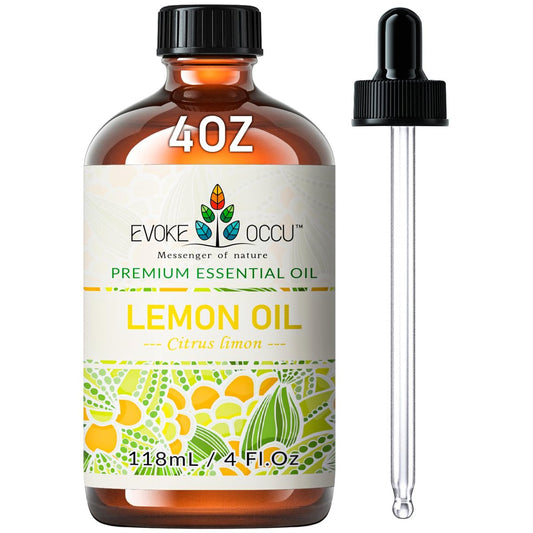 EVOKE OCCU Zitronen-Ätherisches Öl für reinigende Haut, Diffuser, Massage - 118 ml