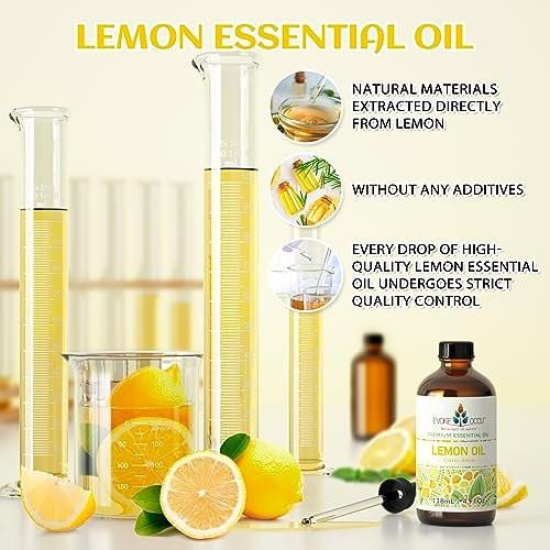 EVOKE OCCU Zitronen-Ätherisches Öl für reinigende Haut, Diffuser, Massage - 118 ml