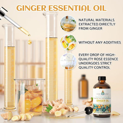 EVOKE OCCU Ingweröl für geistige Klarheit, Linderung von Muskelkater, Haarpflege, für Diffuser und Spray - 118 ml