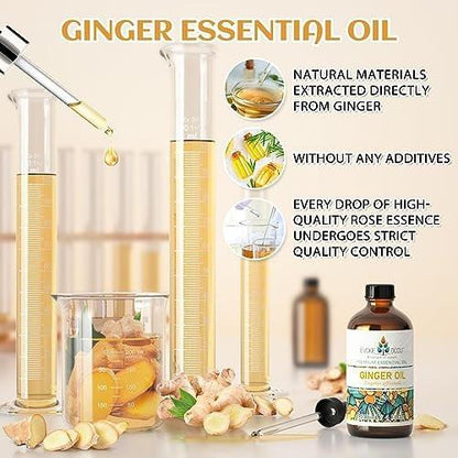 EVOKE OCCU Ingweröl für geistige Klarheit, Linderung von Muskelkater, Haarpflege, für Diffuser und Spray - 118 ml