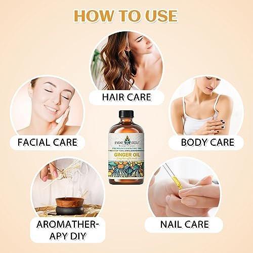 EVOKE OCCU Ingweröl für geistige Klarheit, Linderung von Muskelkater, Haarpflege, für Diffuser und Spray - 118 ml