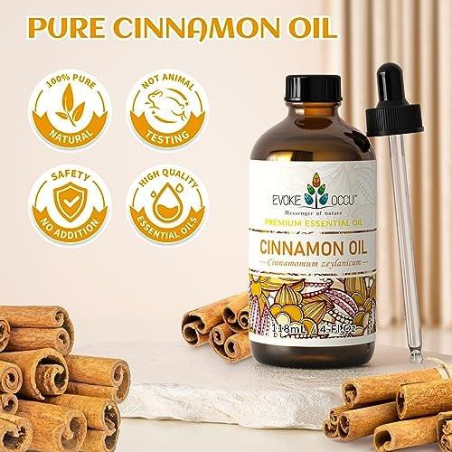 EVOKE OCCU Zimt ätherisches Öl – warmer Herbstduft für Diffuser, Spray, Seife, Kerzen, Haar- und Hautpflege – 118 ml