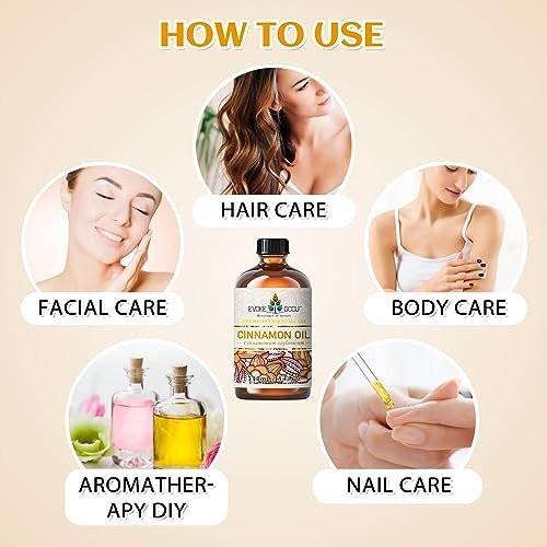 EVOKE OCCU Zimt ätherisches Öl – warmer Herbstduft für Diffuser, Spray, Seife, Kerzen, Haar- und Hautpflege – 118 ml