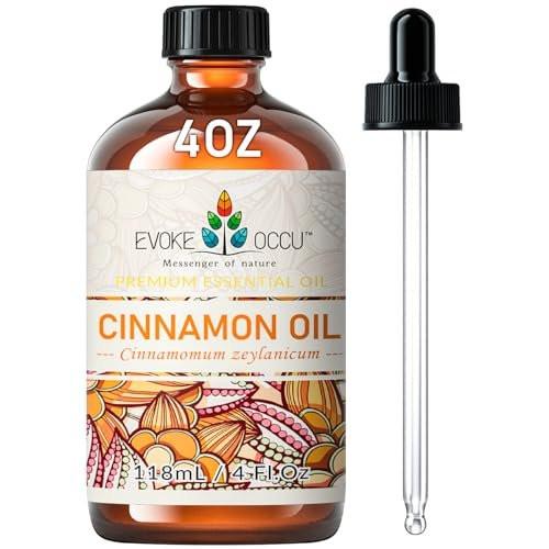 EVOKE OCCU Zimt ätherisches Öl – warmer Herbstduft für Diffuser, Spray, Seife, Kerzen, Haar- und Hautpflege – 118 ml