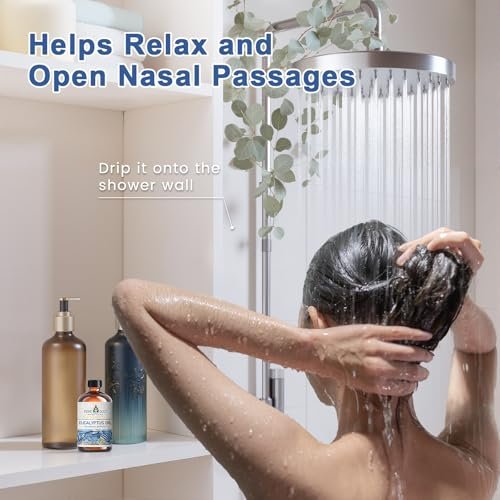 EVOKE OCCU Eukalyptus ätherisches Öl für Diffuser, Aromatherapie, Dusche, klarer Atem, für Körperpflege, Seifen- und Kerzenherstellung - 118 ml