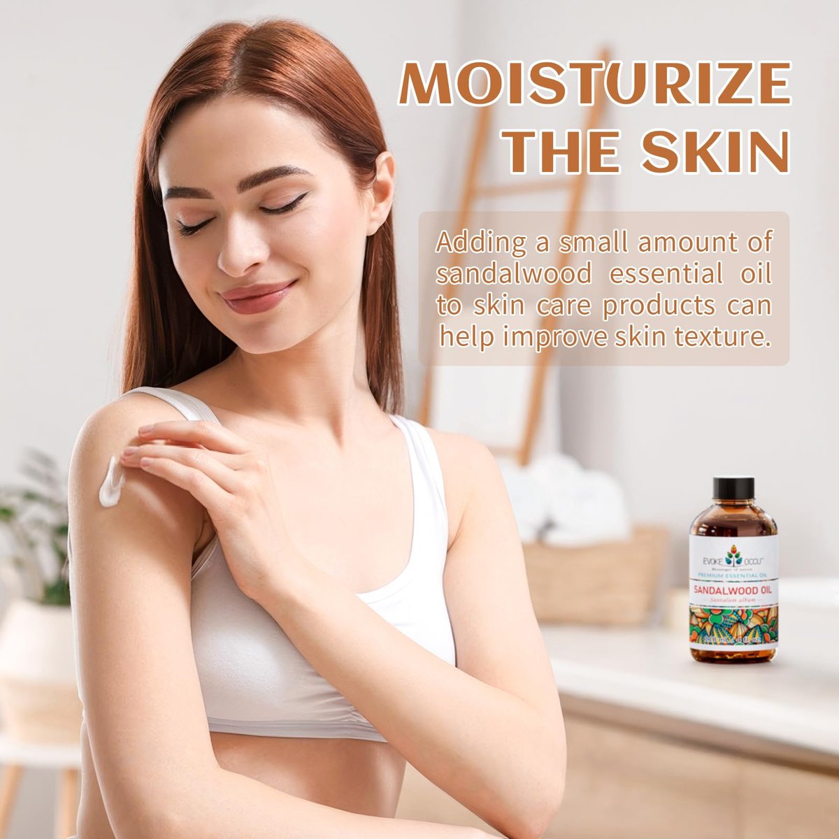 EVOKE OCCU Sandelholz Ätherisches Öl für Hautpflege, Diffuser, Parfüm, Kerzen- und Seifenherstellung - 118 ml
