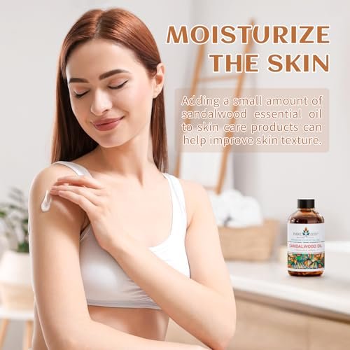 EVOKE OCCU Sandelholz Ätherisches Öl für Hautpflege, Diffuser, Parfüm, Kerzen- und Seifenherstellung - 118 ml