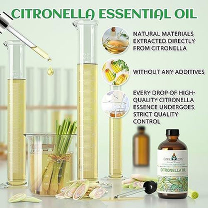 EVOKE OCCU Citronella Öl für Reinigung, Lufterfrischung, zum Sprühen und Diffuser - 118 ml