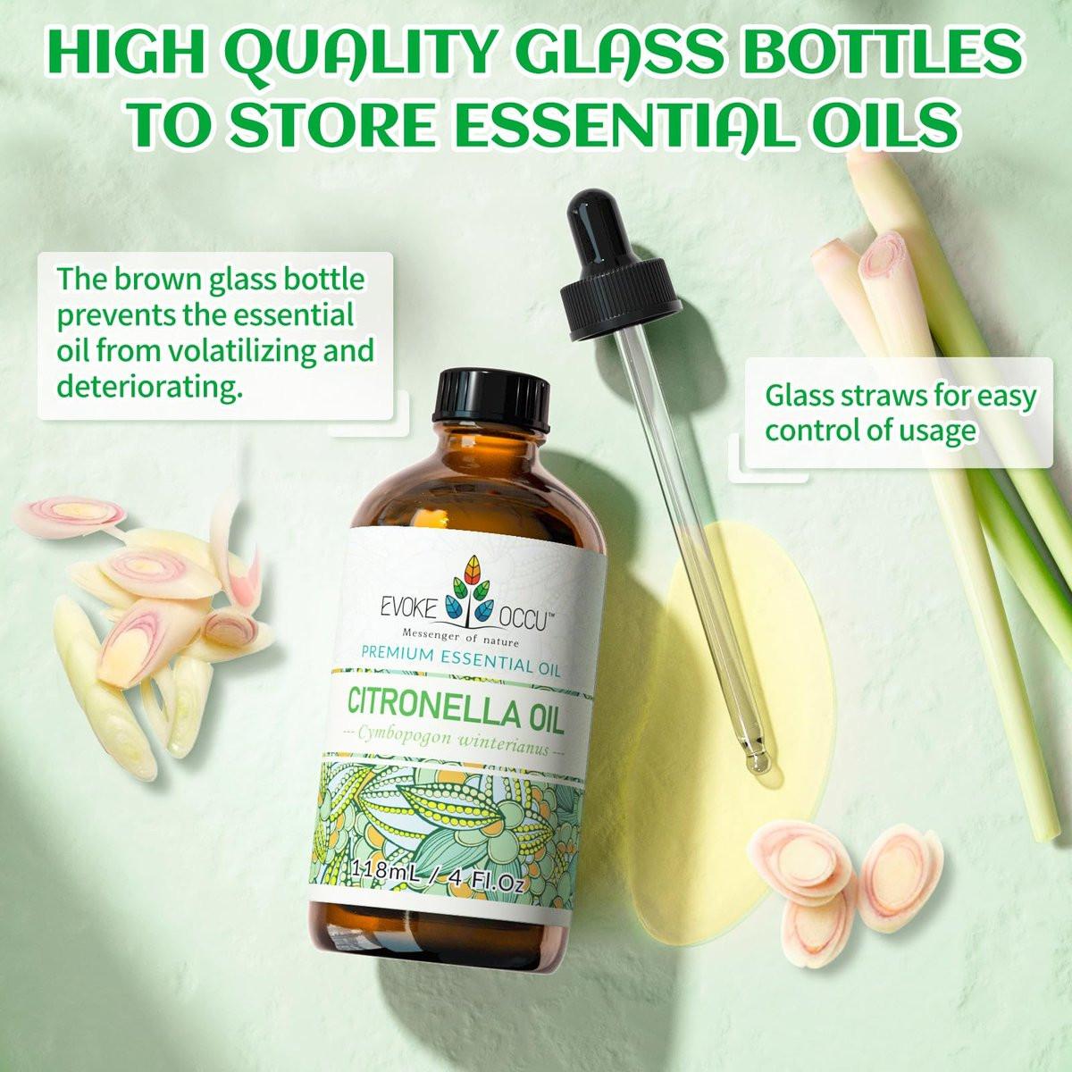EVOKE OCCU Citronella Öl für Reinigung, Lufterfrischung, zum Sprühen und Diffuser - 118 ml