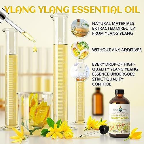 EVOKE OCCU Ylang Ylang Bio-Öl 118 ml – Reines ätherisches Öl für Haut, Haare und Aromatherapie
