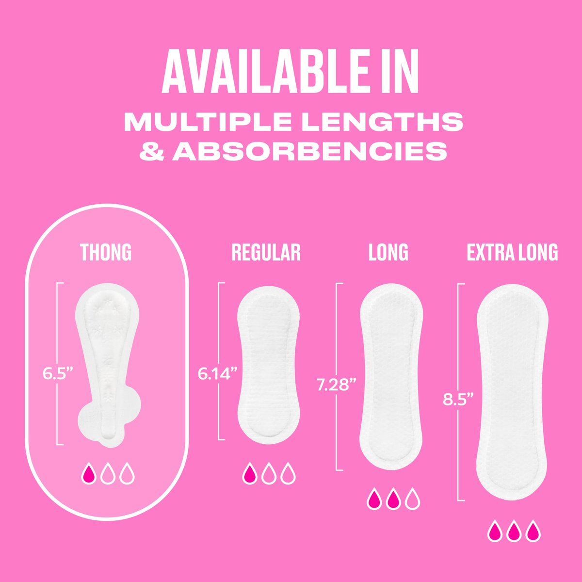 Carefree Slipeinlagen für Frauen, String-Einlagen, unverpackt, unparfümiert | Slipeinlagen für leichte Perioden und Auslaufschutz | 196 Stück (4 Packungen à 49 Stück)