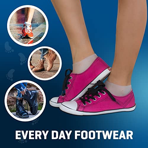 Ballotte Premium Silikon-Fersenpolster für Schuhe, Gel-Fersenkissen & Polster für Damen & Herren, Große Größe