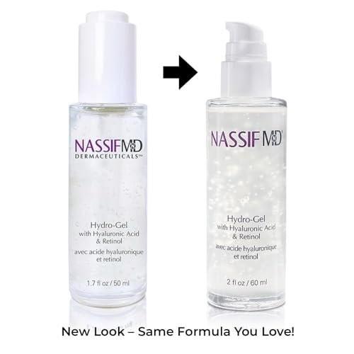 NassifMD Hydro-Gel mit Hyaluronsäure Feuchtigkeitscreme, Salicylsäure Serum, Retinol Serum für das Gesicht