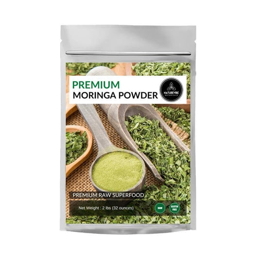 Naturevibe Botanicals Moringa-Grünblattpulver 907 g (32 Unzen), Roh, Multivitamin, Ideal für Getränke und Smoothies
