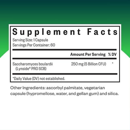 Seeking Health Saccharomyces Boulardii – Sanfte Verdauungsunterstützung für gesunde Darmbewegungen* – Fördert eine gute GI-Trakt-Umgebung & Mikrobiom auf Reisen* – Gluten- & laktosefrei – 60 Kapseln