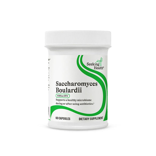 Seeking Health Saccharomyces Boulardii – Sanfte Verdauungsunterstützung für gesunde Darmbewegungen* – Fördert eine gute GI-Trakt-Umgebung & Mikrobiom auf Reisen* – Gluten- & laktosefrei – 60 Kapseln