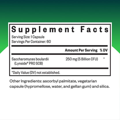 Seeking Health Saccharomyces Boulardii – Sanfte Verdauungsunterstützung für gesunde Darmbewegungen* – Fördert eine gute GI-Trakt-Umgebung & Mikrobiom auf Reisen* – Gluten- & laktosefrei – 60 Kapseln