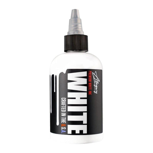 Allegory Tattoo Ink – Weiß, Premium Tattoo Farbe Weiß, Perfekt zum Mischen, Schattieren und Hervorheben, Glattes, gleichmäßiges Pigment, Vegan-freundliche Tattoo Farbe, Organische Tinte, Hergestellt in den USA, 118 ml