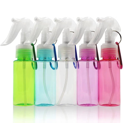 Nachfüllbare Reisesprühflasche 5er-Set (60 ml / 2 oz) mit Schlüsselanhänger – Leak-Proof Mini Zerstäuberflasche für Handdesinfektion, Reisen und Kosmetik