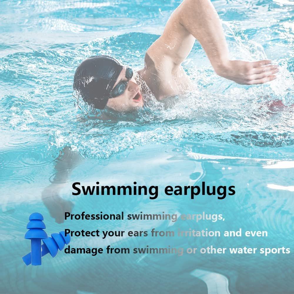 Ohrstöpsel zum Schlafen – Geräuschunterdrückend, wiederverwendbar, superweich, Silikon-Ohrstöpsel für Schlafen, Schwimmen, Schnarchen, Konzerte, Arbeit, laute Orte (8 Paare, 8 Farben)