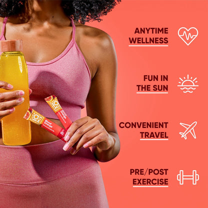 IQMIX Hydration Electrolyte Pulver – 4-in-1 Formel für Hydration, geistige Klarheit, Stimmung und Erholung – Zuckerfreies Getränkepulver, Keto, Magnesium-L-Threonat, Löwenmähne – 20 Beutel Sortenpackung