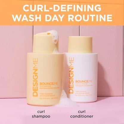 Design.Me BOUNCE.ME Shampoo – Locken definierendes Anti-Frizz Shampoo mit Kukui-Nuss- und Buriti-Öl für alle Lockentypen, 295 ml