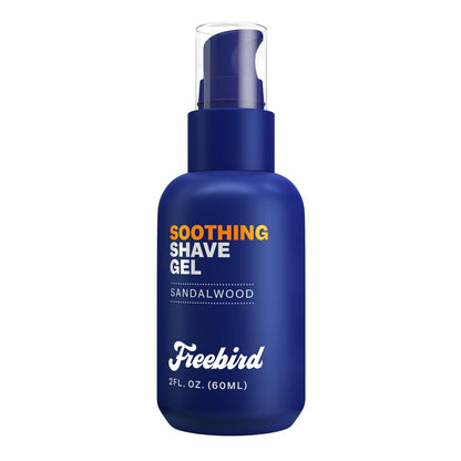 Freebird Shave Gel für Männer – 60 ml ultra-glatt, Formel für empfindliche Haut, ideal für präzises Rasieren, nicht schäumend, feuchtigkeitsspendend mit Aloe Vera, verbesserte Gleitfähigkeit, Reisegröße, kompatibel mit allen Rasierertypen