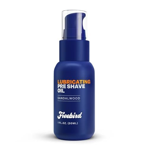 Freebird Pre-Shave Oil für Männer - 30 ml natürliches Sandelholz für ein verbessertes, glattes Rasiererlebnis, tiefenwirksame Feuchtigkeitspflege & Nährung, ideal für empfindliche Haut, Reisegröße, kompatibel mit allen Rasierertypen