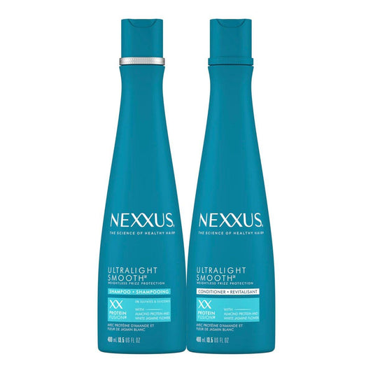 Nexxus Ultralight Weightless Shampoo & Conditioner Set für trockenes, frizziges Haar - Anti-Frizz Behandlung, 2 x 400 ml