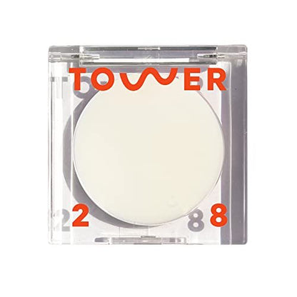 Tower 28 SuperDew Highlighter Balm - Klarer, schimmerfreier Gesichts-Luminizer für Glas-Haut - Nicht komedogener Highlighter für empfindliche Haut - Mehrzweck-DeWy-Balsam - Vegan (4,5 g)