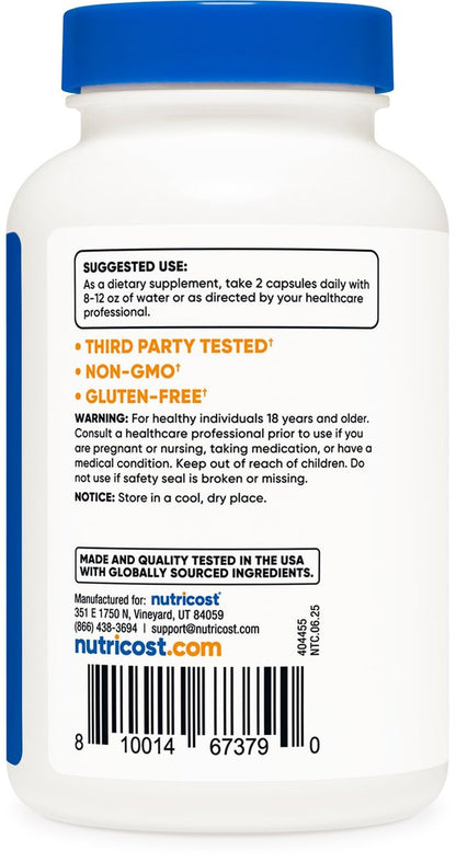 Nutricost Roter Reis mit CoQ10 1300 mg, 120 Kapseln, 60 Portionen - Non-GMO, Glutenfrei