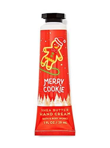 Bath & Body Works Merry Cookie Shea Butter Handcreme Reisegröße 28g – Pflegende Handcreme mit festlichem Duft