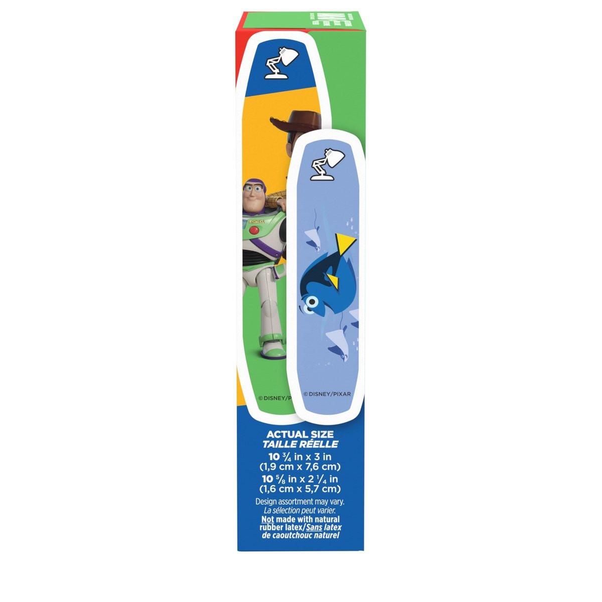 Band-Aid Markenpflaster für kleine Schnitte und Schrammen mit Disney/Pixar Motiven, bunte Pflaster für Kinder, gemischte Größen, 20 Stück