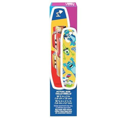 Band-Aid Markenpflaster für kleine Schnitte und Schrammen mit Disney/Pixar Motiven, bunte Pflaster für Kinder, gemischte Größen, 20 Stück