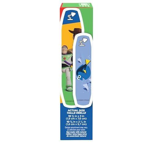 Band-Aid Markenpflaster für kleine Schnitte und Schrammen mit Disney/Pixar Motiven, bunte Pflaster für Kinder, gemischte Größen, 20 Stück