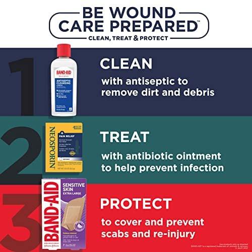 BAND-AID® Sensitive Haut Pflaster – Hypoallergene Wundversorgung für empfindliche Haut, schmerzloses Entfernen, wasserfest, steril, 20 Stück